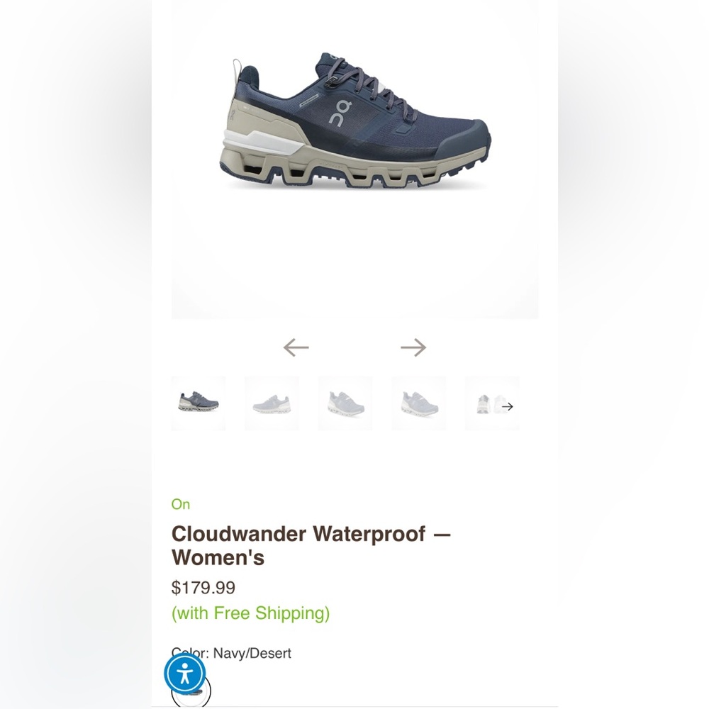 Used Women’s On Cloudwander Waterproof